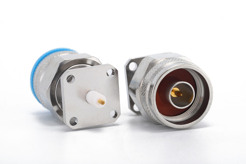 N male 4 holes flange Connector for Terminal