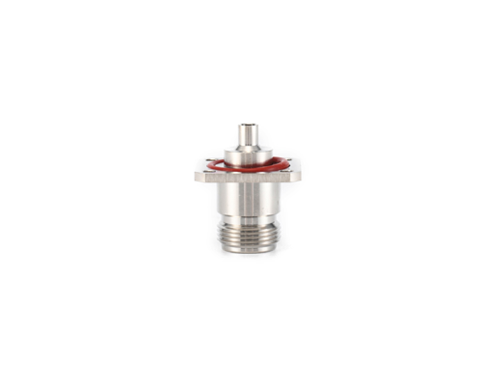 N Female 4 Holes Flange RF Connector for 141 Cable