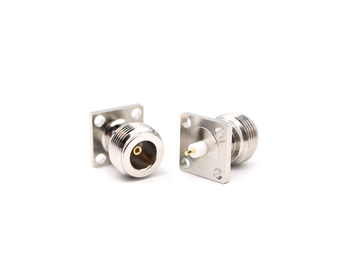 N Female Straight Flange Connector