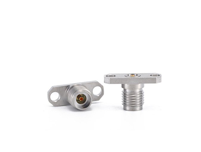 2.92mm Female Flange Panel Mount Connector with solder end