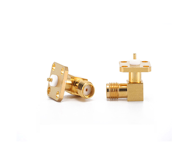 SMA Female right angle 4 Holes Flange RF Connectors