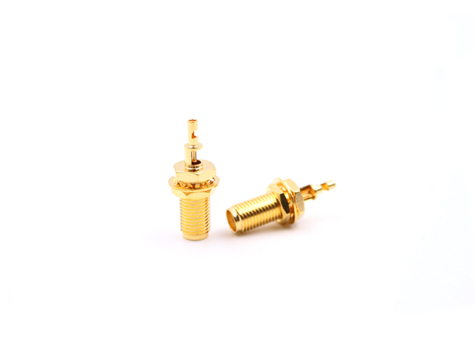 SMA Female Bulkhead with Window Connector for RG1.13 Cable