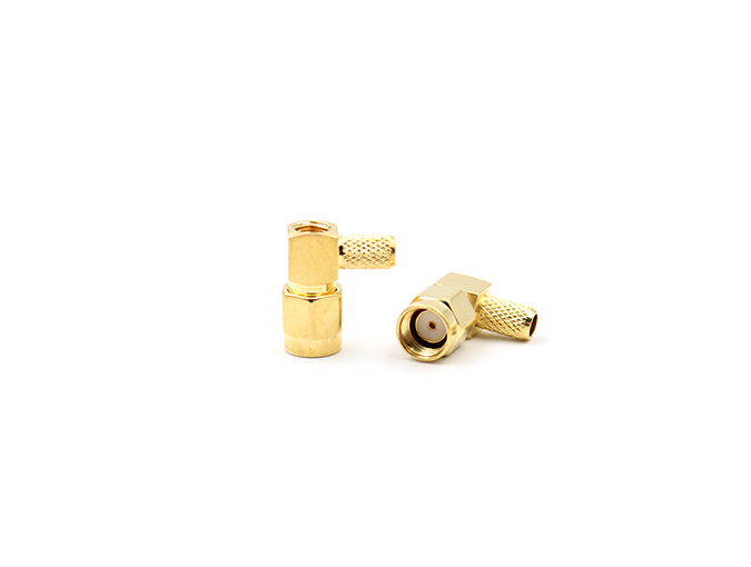 RF Connector RPSMA Male Right angel For LMR200 Cable