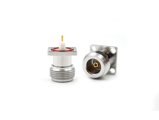 RF Connector N Female Flange Mount
