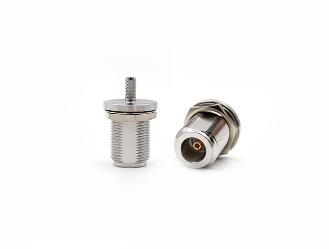 RF Connector N Female Bulkhead for RG142/RG58/RG195 cable Crimp