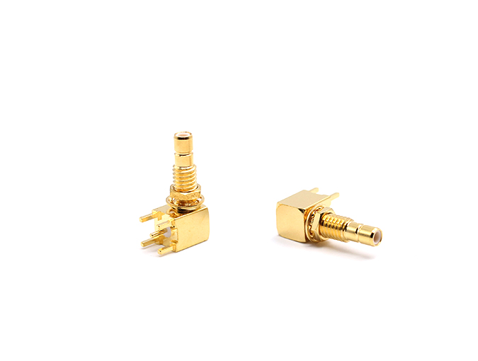 用于PCB的SMB公头隔板R/A连接器