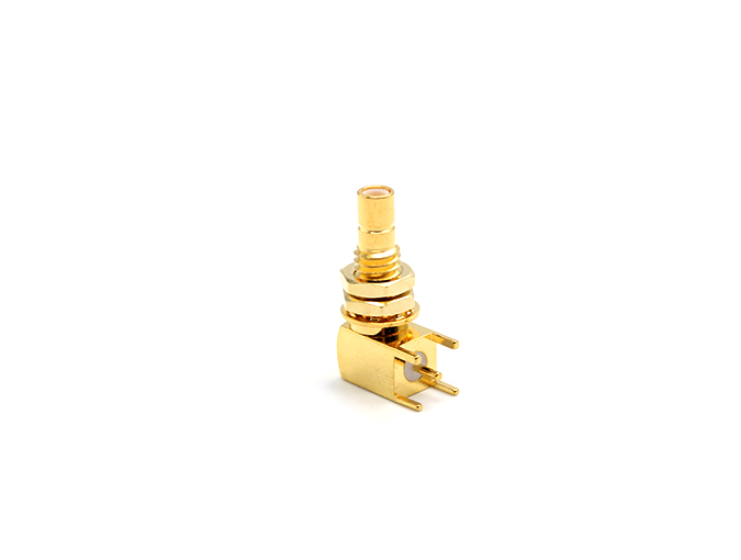 用于PCB的SMB公头隔板直角连接器
