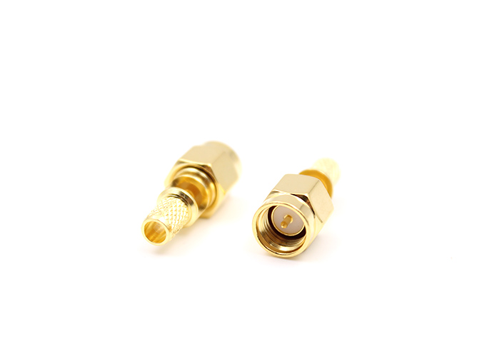 带窗口的RG58电缆用SMA公头射频同轴连接器