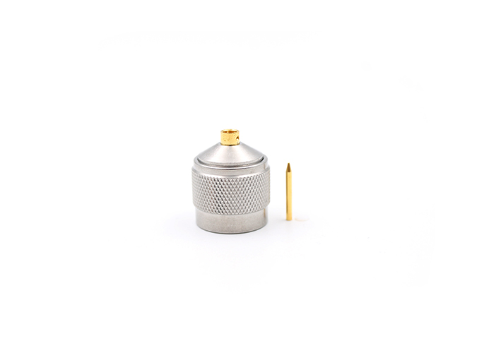 射频连接器 N 型公头不锈钢连接器，适用于 141/RG141 电缆