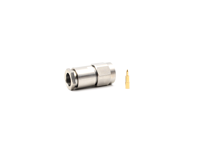 N型公头不锈钢连接器，适用于RG214电缆夹式连接器