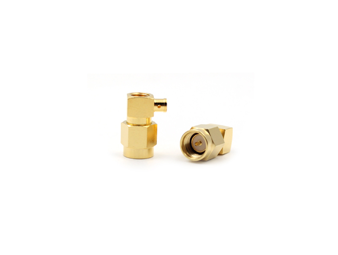 射频连接器 SMA 公头直角，适用于 .086/RG405 电缆