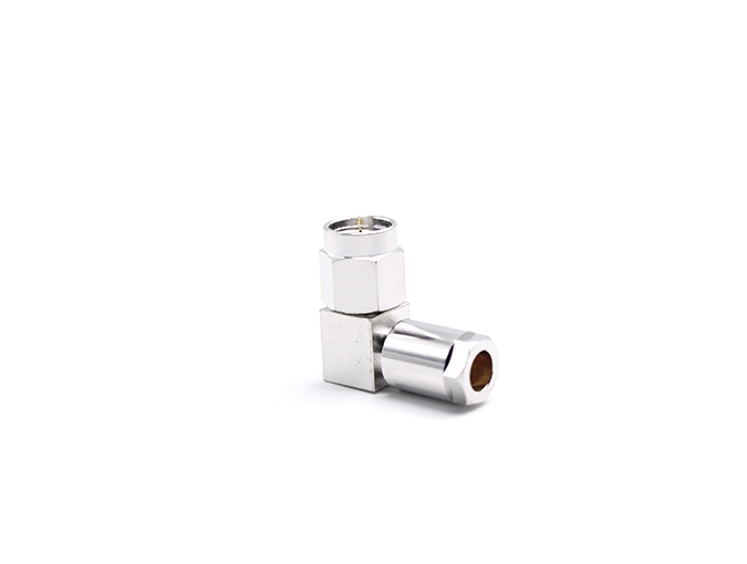 用于 TFLEX141/RG402 电缆的 SMA 公头直角射频连接器