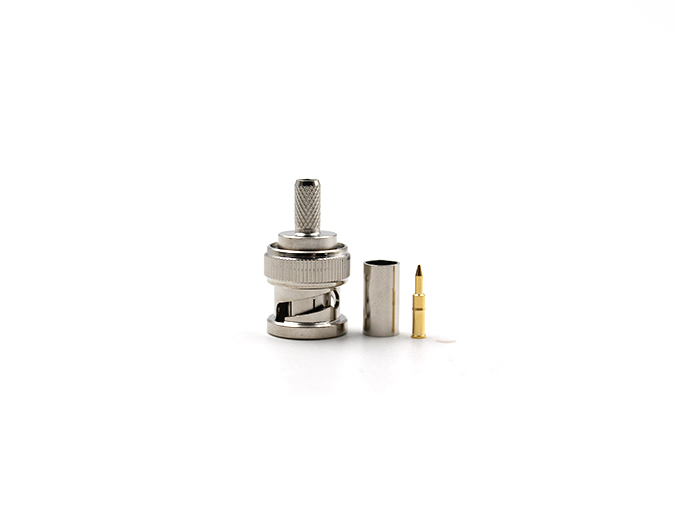 用于 RG58 电缆压接的 BNC 公头连接器