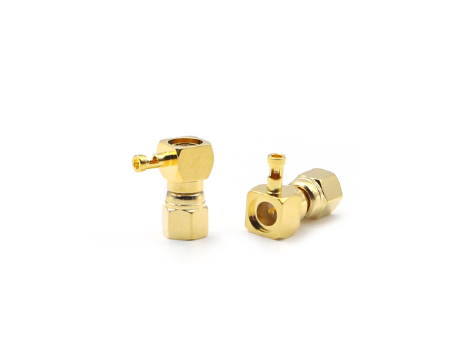 SMC 母头直角连接器，适用于 1.13mm/1.37mm 电缆
