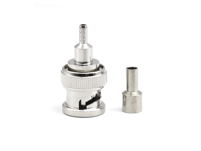 适用于RG316电缆的BNC公头射频连接器,压接式
