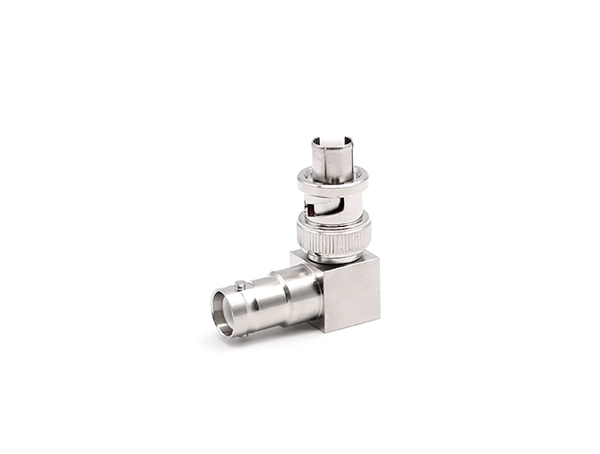 RF Adapter SHV female to Right Angle Male