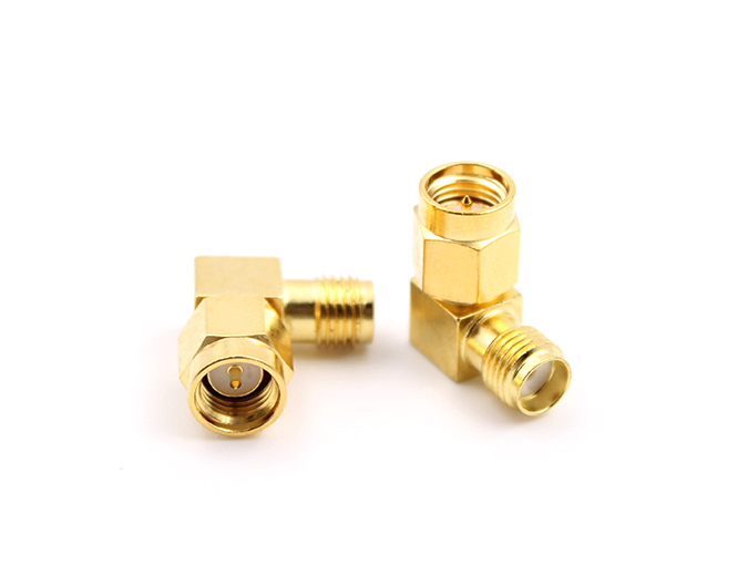 RF Adapter SMA Male to Female Right Angle