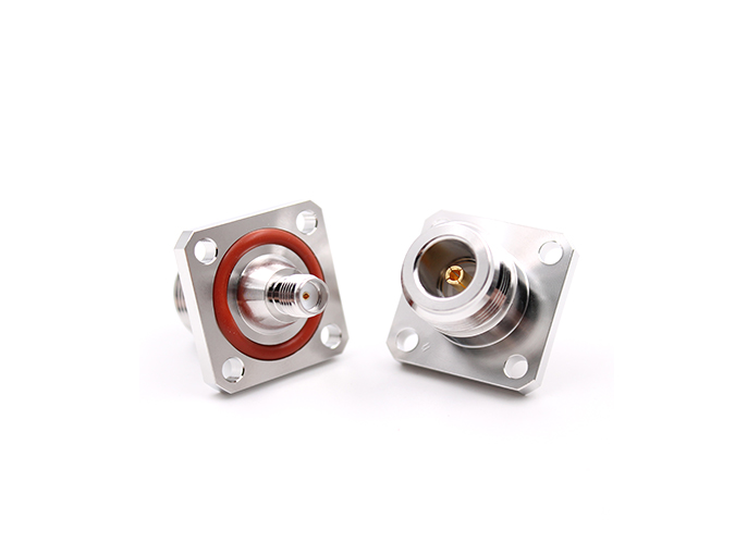 RF Adapter  N Female to SMA  Female Flange