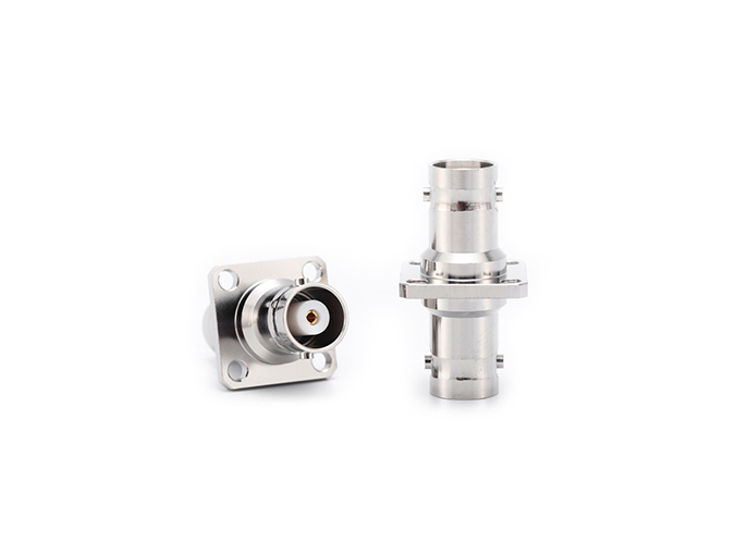 RF Adapter MHV Female to Female Flange