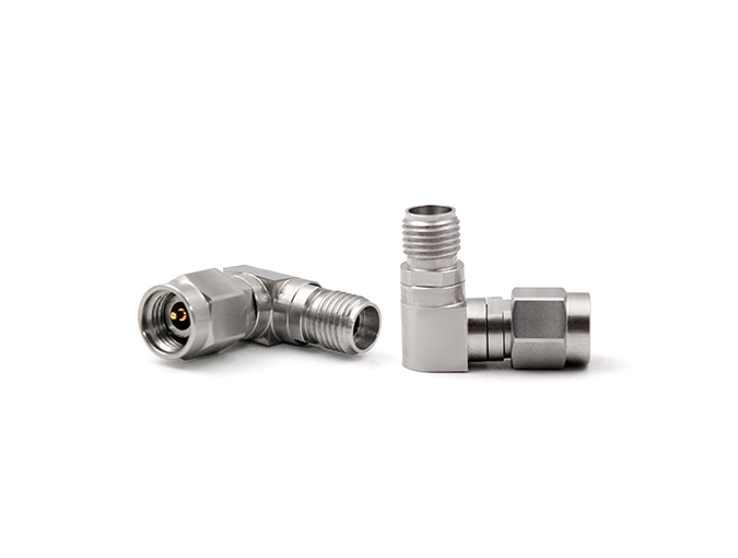 RF Adapter Stainless Steel 2.92 Male to Female Right Angle