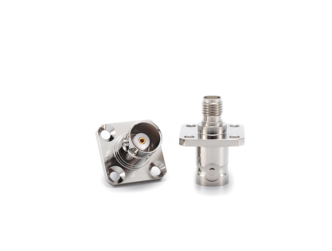BNC母头转SMA母头法兰适配器